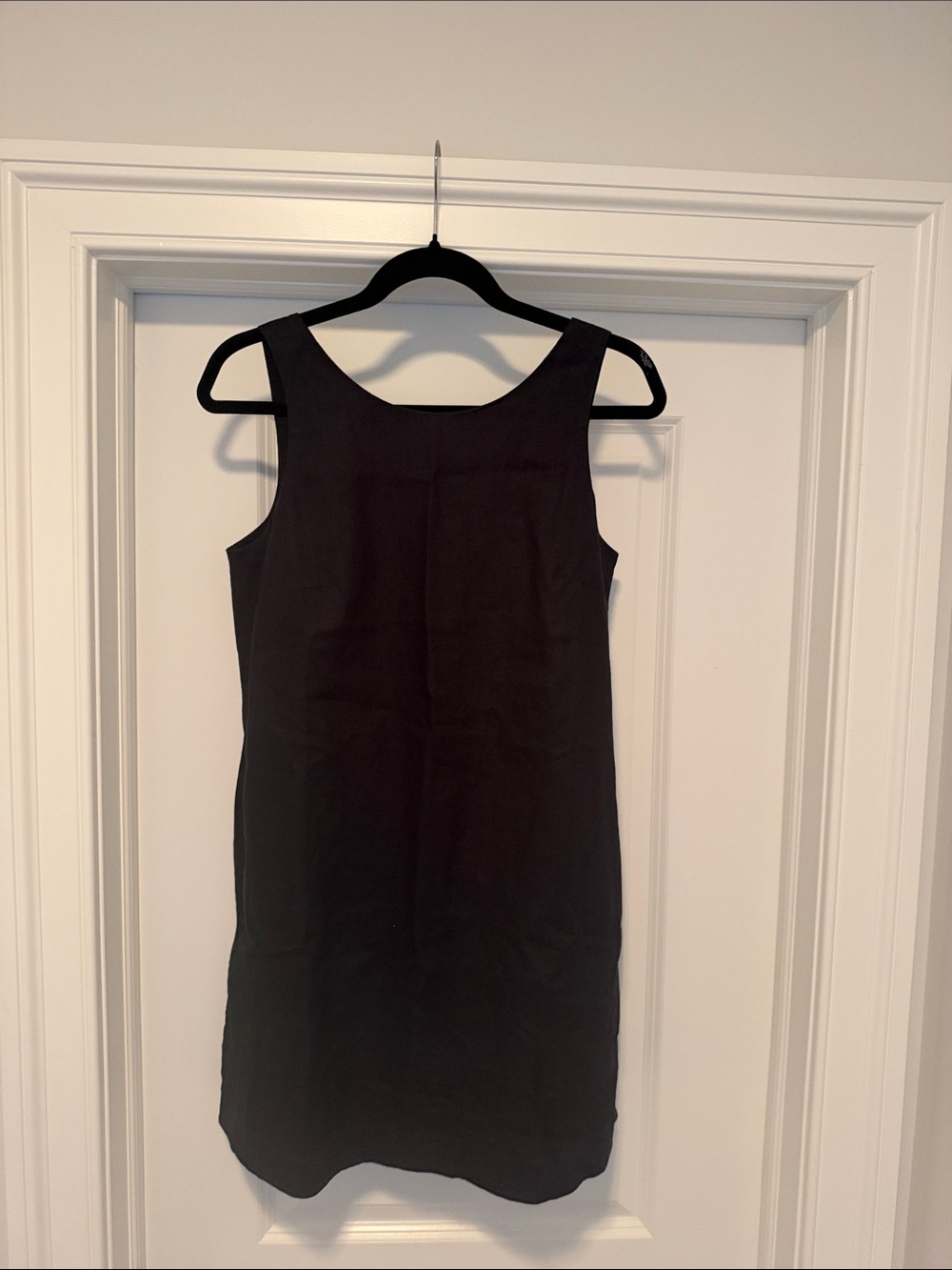 Athleta Retreat Linen Dress, Size S, Black, Lined, Pockets
